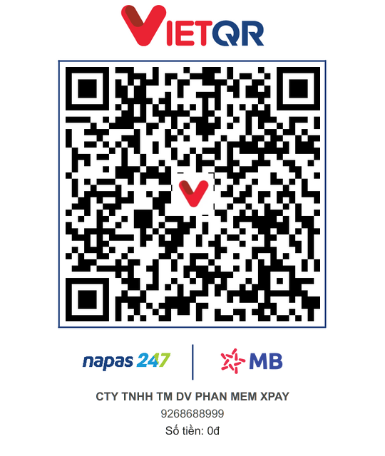 Mã QR thanh toán mẫu